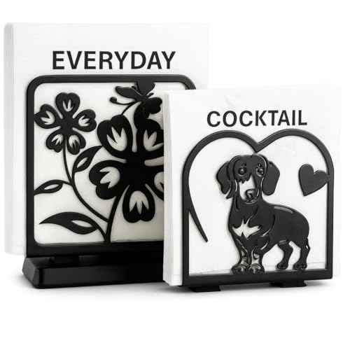 Parent 2 Pack Napkin Holder for table for everyday and beverage napkins