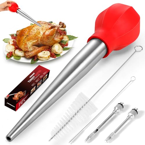 Large Turkey Baster with Cleaning Brush & Needle