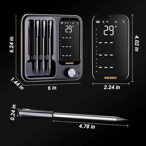 Wireless Meat Thermometer for Smoking and Grilling
