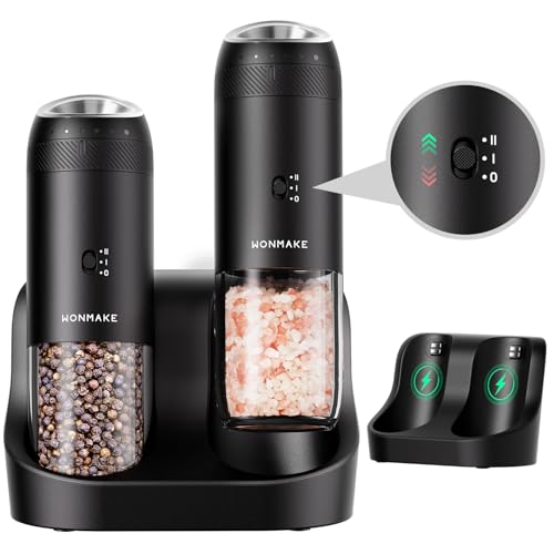 Electric Salt and Pepper Grinder Set