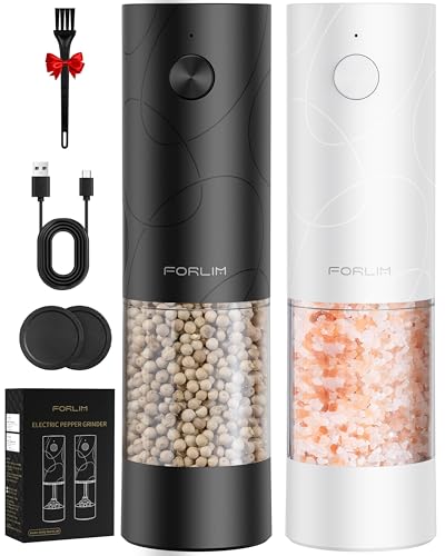Electric Salt & Pepper Grinder Set