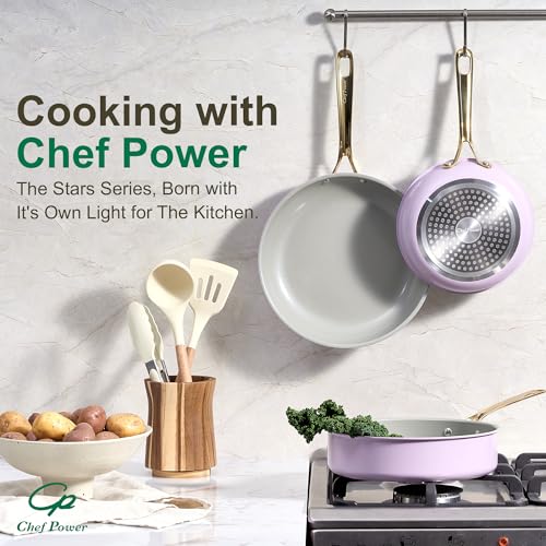 Ceramic Frying Pan 8" (Light Purple)