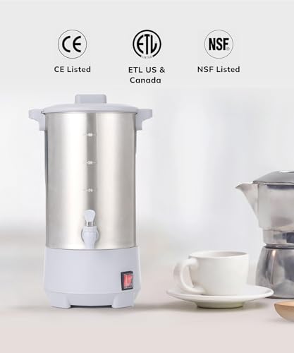 Commercial Grade Stainless Steel Percolate Coffee Maker Hot Water Urn for Catering