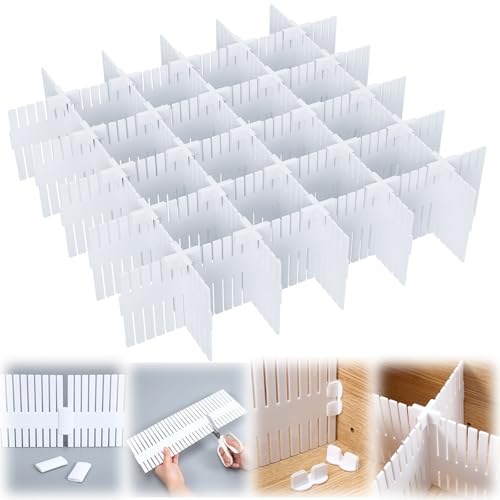 15 Pcs 5.12 Tall Drawer Divider Adjustable Drawer Organizer