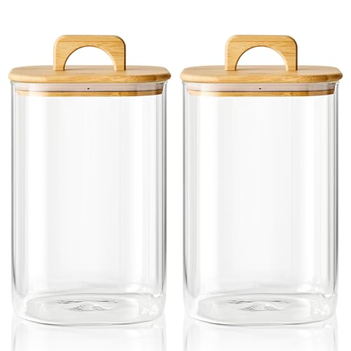 Sweejar large glass jar with lid