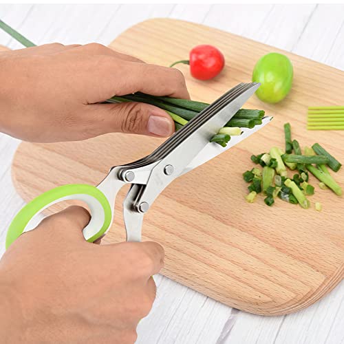 Herb Scissors with 5 Blades and Cover