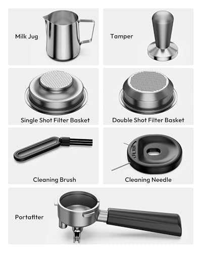 Espresso Machine with Grinder and Milk Frother