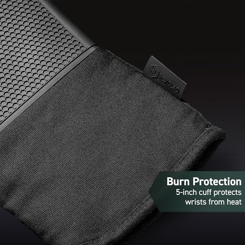 Black Set of 2 Silicone Oven Mitts