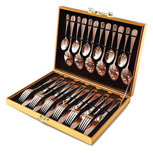 Gold Silverware Set