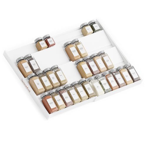 Bamboo Spice Drawer Organizer
