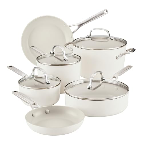 Hard Anodized Ceramic Ceramic Nonstick Cookware Pots and Pans Set