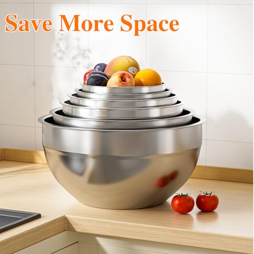 Mixing Bowls with Lids Set (Multicolor)