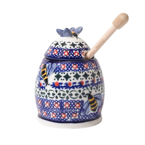 10oz Handpainted Ceramic Honey Jar