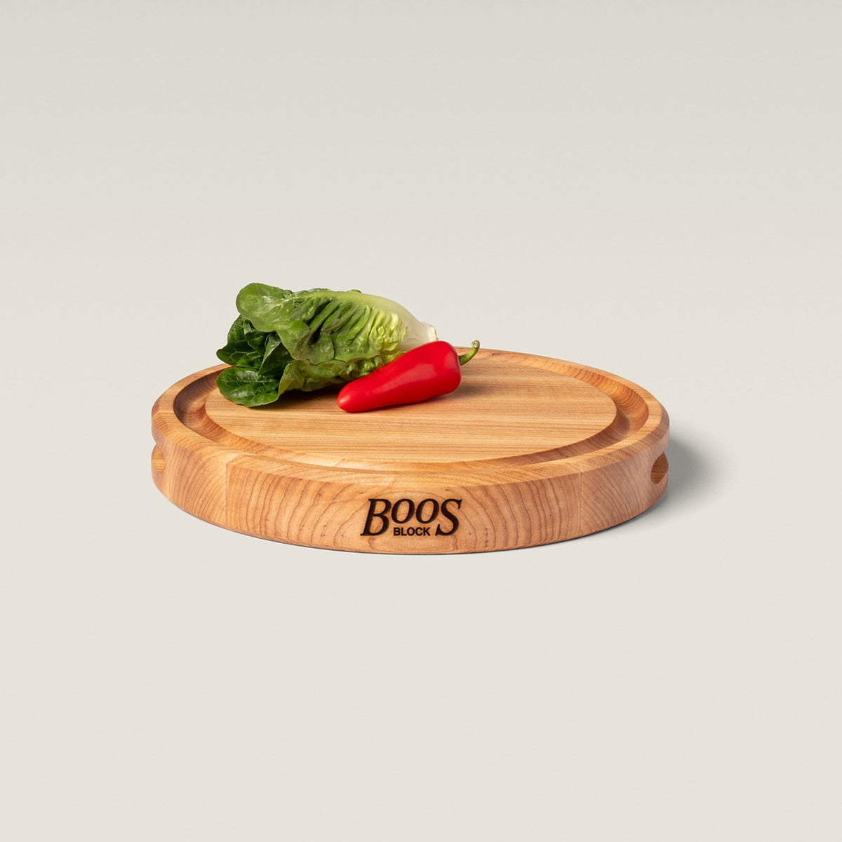 CB Series Round Wooden Maple Cutting Board 12”x12” (Round / 12"L x 12"W)
