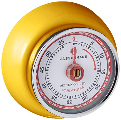 Magnetic Retro Kitchen Timer (Yellow / 2.75 inch)