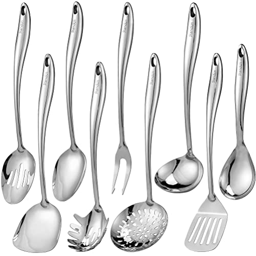 18 10 Stainless Steel Kitchen Utensils Set with Holder