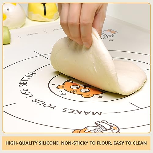 Silicone Baking Pastry Mat with Rolling Pin