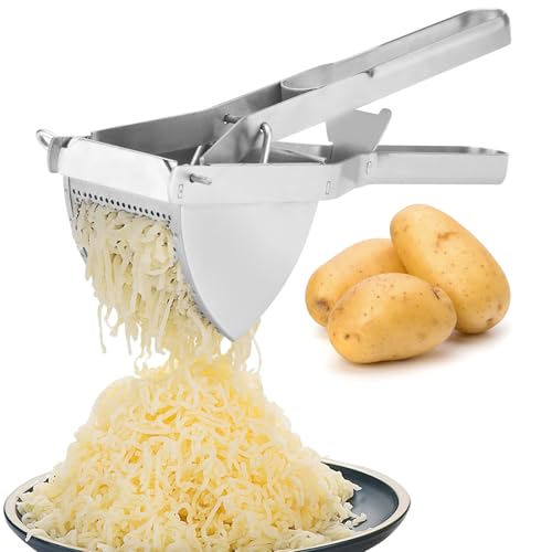 Heavy Duty Stainless Steel Professional Potato Ricer for Creamy Mashed Potatoes
