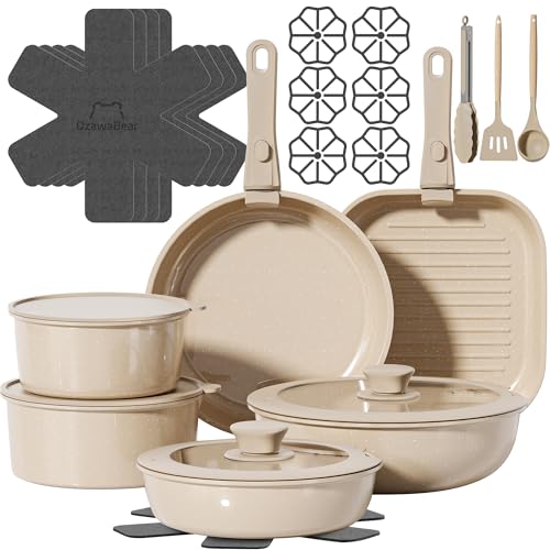 23 Pcs Pots and Pans Set Non Stick