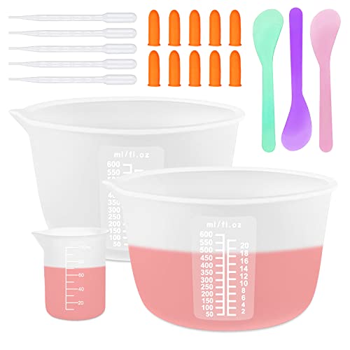 Silicone Resin Measuring Cups Tool Kit
