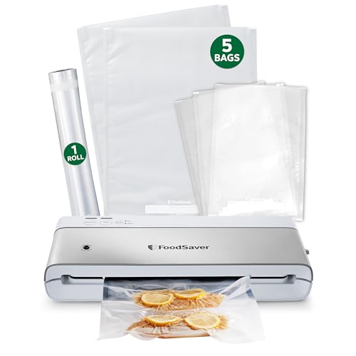 Compact Vacuum Sealer Machine with Sealer Bags and Roll for Airtight Food Storage and Sous Vide