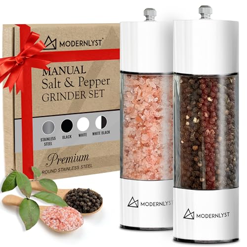 Manual Salt and Pepper Grinder Set of 2