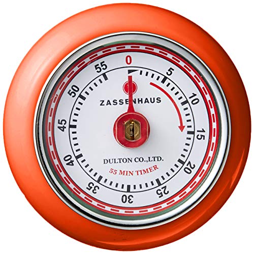 Magnetic Retro Kitchen Timer (Orange / 2.75 inch)