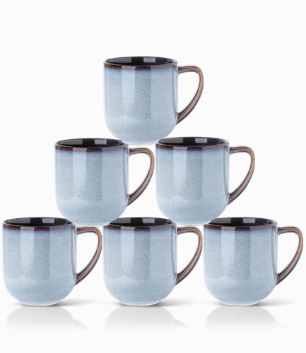 12OZ Ceramic Coffee Mugs Set of 6