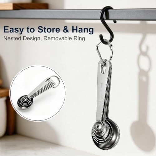 Measuring Spoons Set (Silver / Spoons of 7)