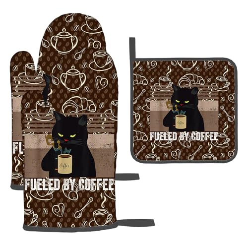 Oven Mitts and Pot Holders Sets Heat Resistant Hot Pads