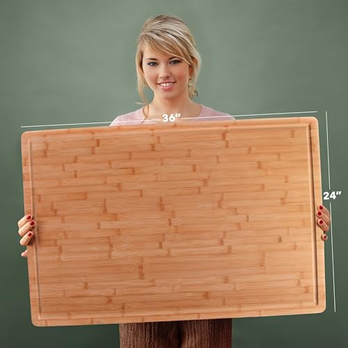 Gigantic Extra Large Cutting Board for Kitchens 36 x 24 (36"L x 24"W)
