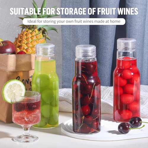 Glass Juice Bottles with Lids NEW