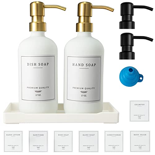 Dish and Hand Soap Dispenser Set