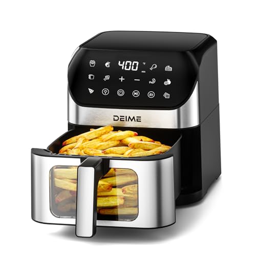 Air Fryer 6.2 QT Large Capacity Oilless Hot Air Fryers Oven 1500W Healthy Cooker with 10 Presets