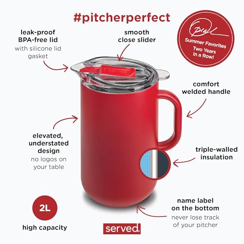 Premium Insulated Pitcher (Strawberry)