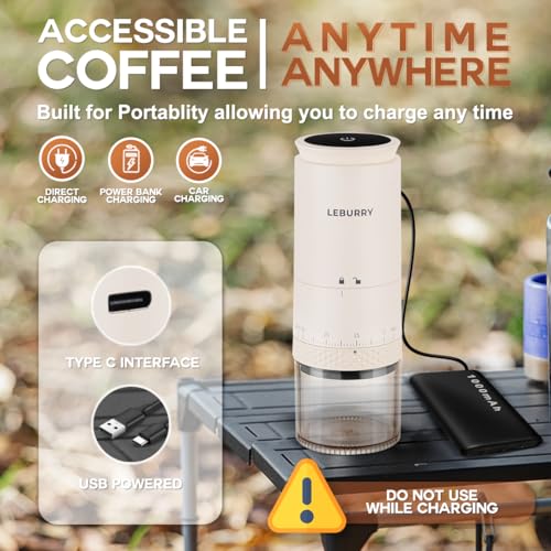 Burr Coffee Grinder (Blush Beige)