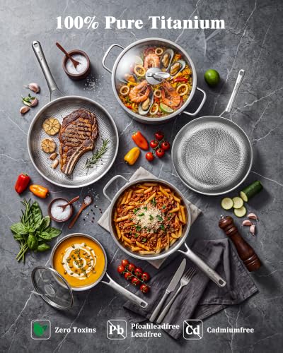Titanium Cookware Set (Titanium / 8-Piece Set)