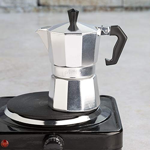 Classic Stovetop Espresso and Coffee Maker (Silver / 3 Cup)