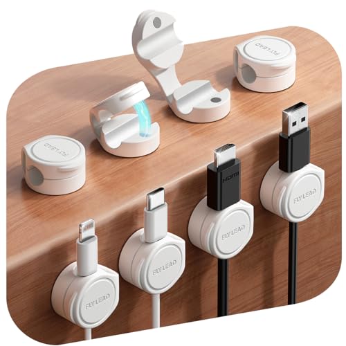 8 Pack Cord Organizer Magnetic Silicone Cable Clips