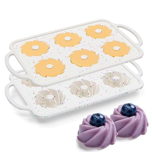 Jumbo & Mini Fluted Tube Cake Pans with Metal Reinforced Frame