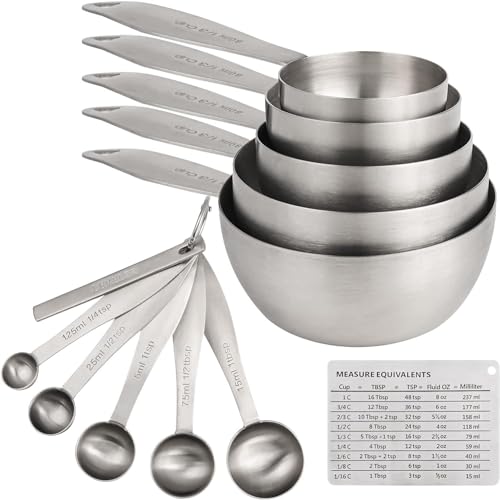 Measuring Cups and Measuring Spoons Set of 12