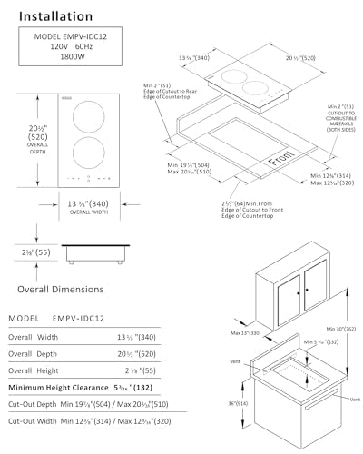 Electric Stove Induction Cooktop