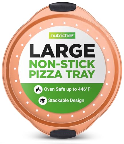 13-Inch Non-Stick Pizza Tray - with Silicone Handle