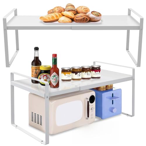 Expandable Cabinet Shelf Organizer Rack