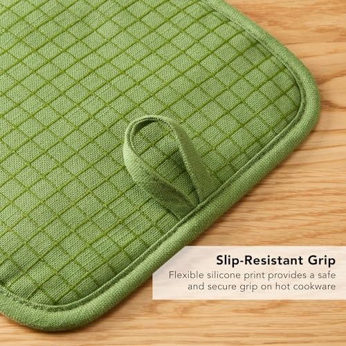 Gourmet Series Gridlines Pot Holders 2 (Matcha Green)
