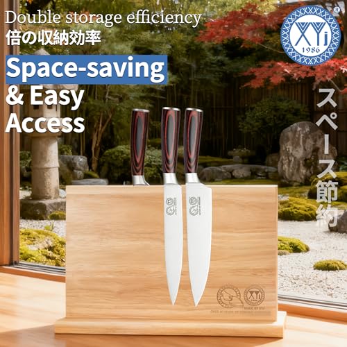 Magnetic Knife Block (light wood color / 16.5*9.5 inch without board)