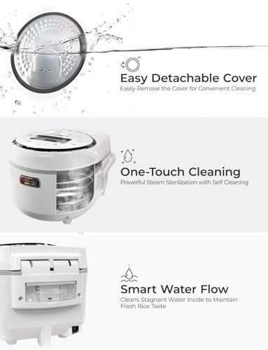 CR-1020F 10-Cup (Uncooked) / 20-Cup (Cooked) Micom Rice Cooker with Nonstick Inner Pot, 16 Menu Options, LCD Display, Fuzzy Logic Tech, Auto Clean (White)