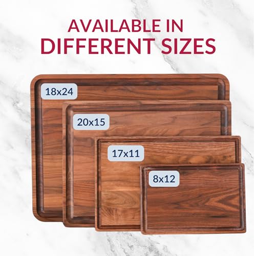 Walnut Wood Cutting Board (14"L x 9"W)