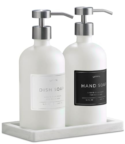 Lotion Hand & Dish Soap Dispenser for Kitchen & Bathroom