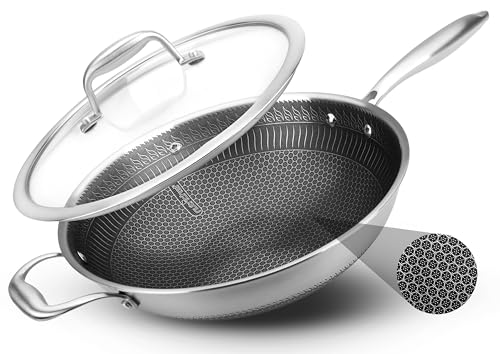 12" Stainless Steel Woks